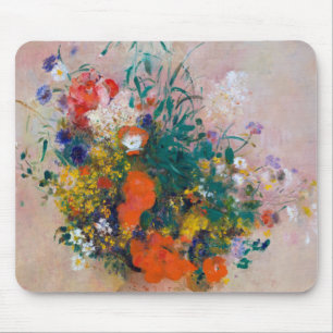 Vaas met bloemen, Redon Muismat