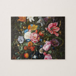 Vaas met bloemen. Schepper Jan Davidsz de Heem. Legpuzzel