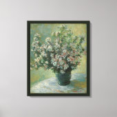 Vaas met bloemen van Claude Monet Canvas Afdruk (Voorkant)