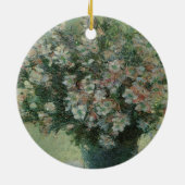 Vaas met bloemen van Claude Monet Keramisch Ornament (Achterkant)