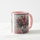 Vaas met bloemen, Zinnias door Maurice Prendergast Mok (Voorkant rechts)