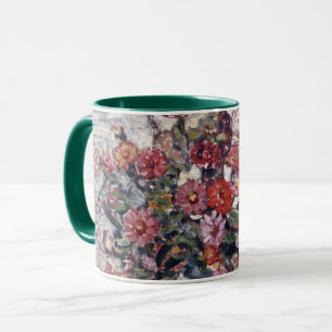 Vaas met bloemen, Zinnias door Maurice Prendergast Mok