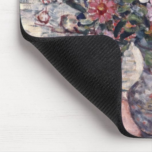 Vaas met bloemen, Zinnias door Maurice Prendergast Muismat (Hoek)