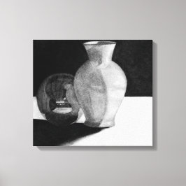 Vaas met bol canvas afdruk