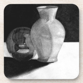 Vaas met bol drankjes onderzetter