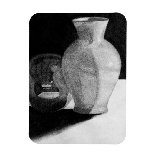 Vaas met bol magneet (Verticaal)