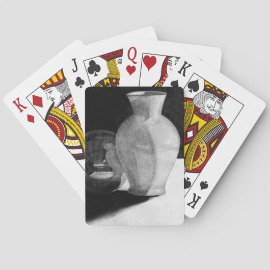 Vaas met bol pokerkaarten (Achterkant)