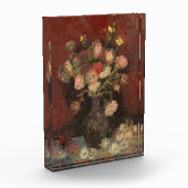 Vaas met Chinese asters en gladiolen van Gogh Fotoblokken (Links)