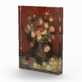 Vaas met Chinese asters en gladiolen van Gogh Fotoblokken (Rechts)