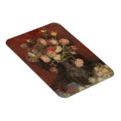 Vaas met Chinese asters en gladiolen van Gogh Magneet (Rechterzijde)