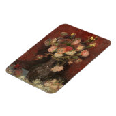 Vaas met Chinese asters en gladiolen van Gogh Magneet (Linkerzijde)