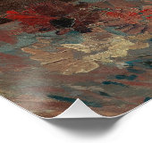 Vaas met Chinese asters en gladiolen van Gogh Perfect Poster (Hoek)