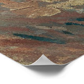 Vaas met Chinese asters en gladiolen van Gogh Poster (Hoek)