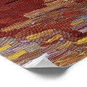 Vaas met drie zonnebloemen van Vincent van Gogh Poster (Hoek)
