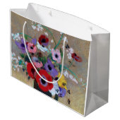 Vaas met Gemengde Bloemen, Redon Groot Cadeauzakje (Achterkant Gekanteld)