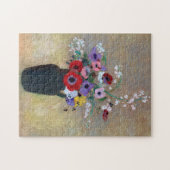 Vaas met Gemengde Bloemen, Redon Legpuzzel (Horizontaal)