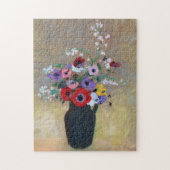 Vaas met Gemengde Bloemen, Redon Legpuzzel (Verticaal)