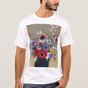 Vaas met Gemengde Bloemen, Redon T-shirt