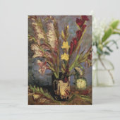 Vaas met gladiolen door Vincent van Gogh (Staand voorkant)