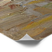 Vaas met gladiolen en porseleinkast Vincent van Go Poster (Hoek)