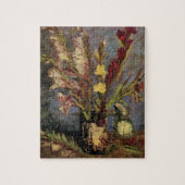 Vaas met gladiolen van Vincent van Gogh Legpuzzel (Verticaal)