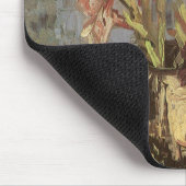 Vaas met gladiolen van Vincent van Gogh Muismat (Hoek)