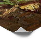 Vaas met gladiolen van Vincent van Gogh Poster (Hoek)