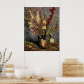 Vaas met gladiolen van Vincent van Gogh Poster (Keuken)