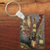 Vaas met gladiolen van Vincent van Gogh Sleutelhanger (Voorkant)