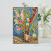 Vaas met Gladioli en Chinese Asters van Gogh Bedankkaart (Staand voorkant)