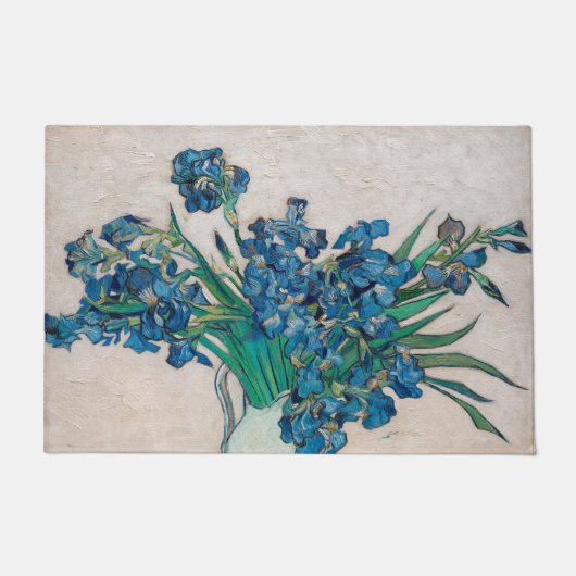 Vaas met irissen, Van Gogh Deurmat (Voorkant)