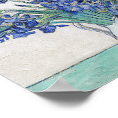 Vaas met irissen Vincent van Gogh Poster (Hoek)