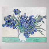 Vaas met irissen Vincent van Gogh Poster (Voorkant)