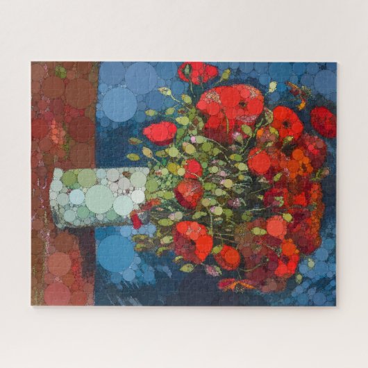 Vaas met klaprozen van After Vincent van Gogh Legpuzzel (Horizontaal)