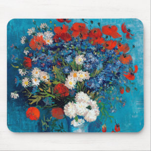 Vaas met korenbloemen en klaprozen, Van Gogh Muismat