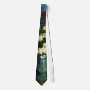 vaas met korenbloemen en klaprozen, van Gogh Stropdas