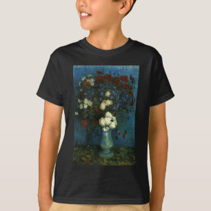 Vaas met korenbloemen en klaprozen, van Gogh T-shirt