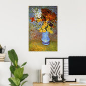 Vaas met mazen en anemonen - Van Gogh Poster (Thuiskantoor)