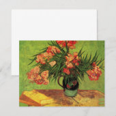 Vaas met oleanders en boeken van Vincent van Gogh (Voorkant / Achterkant)