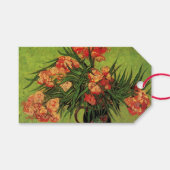 Vaas met oleanders en boeken van Vincent van Gogh Cadeaulabel (Voorkant (Horizontaal))