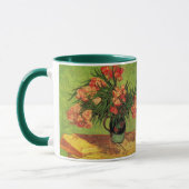 Vaas met oleanders en boeken van Vincent van Gogh Mok (Links)