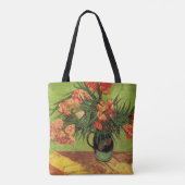 Vaas met oleanders en boeken van Vincent van Gogh Tote Bag (Achterkant)