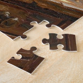 Vaas met paarse viooltjes Impasto Legpuzzel (Zijkant)