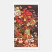 Vaas met papavers, cornbloemen, pinda's... Papier Servet (Voorkant)