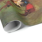 Vaas met papavers, cornbloemen, pony's..Van Gogh Cadeaupapier (Rol Hoek)