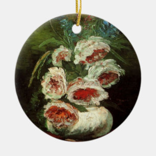 Vaas met Pioenrozen door Vincent van Gogh Keramisch Ornament