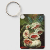 Vaas met Pioenrozen door Vincent van Gogh Sleutelhanger (Voorkant)