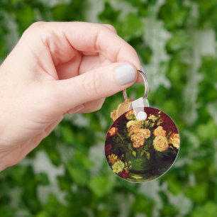 Vaas met Pioenrozen en Rozen door Vincent van Gogh Sleutelhanger