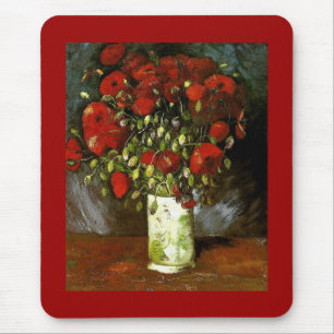Vaas met Red Poppies Van Gogh Fine Art. Muismat