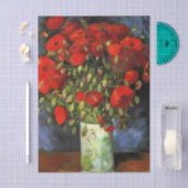 Vaas met rode klaprozen door Vincent van Gogh Tissuepapier (Craft)